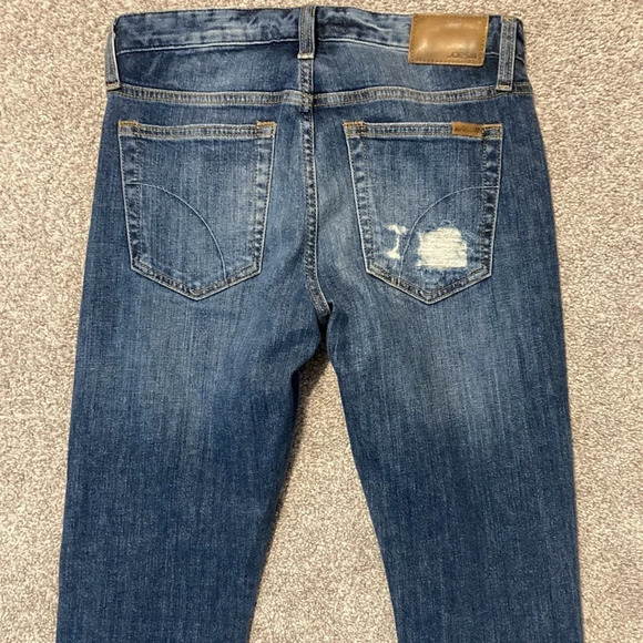 Joe’s The Smith Mid Rise Straight Ankle lace detail Jeans 24 - Picture 14 of 16